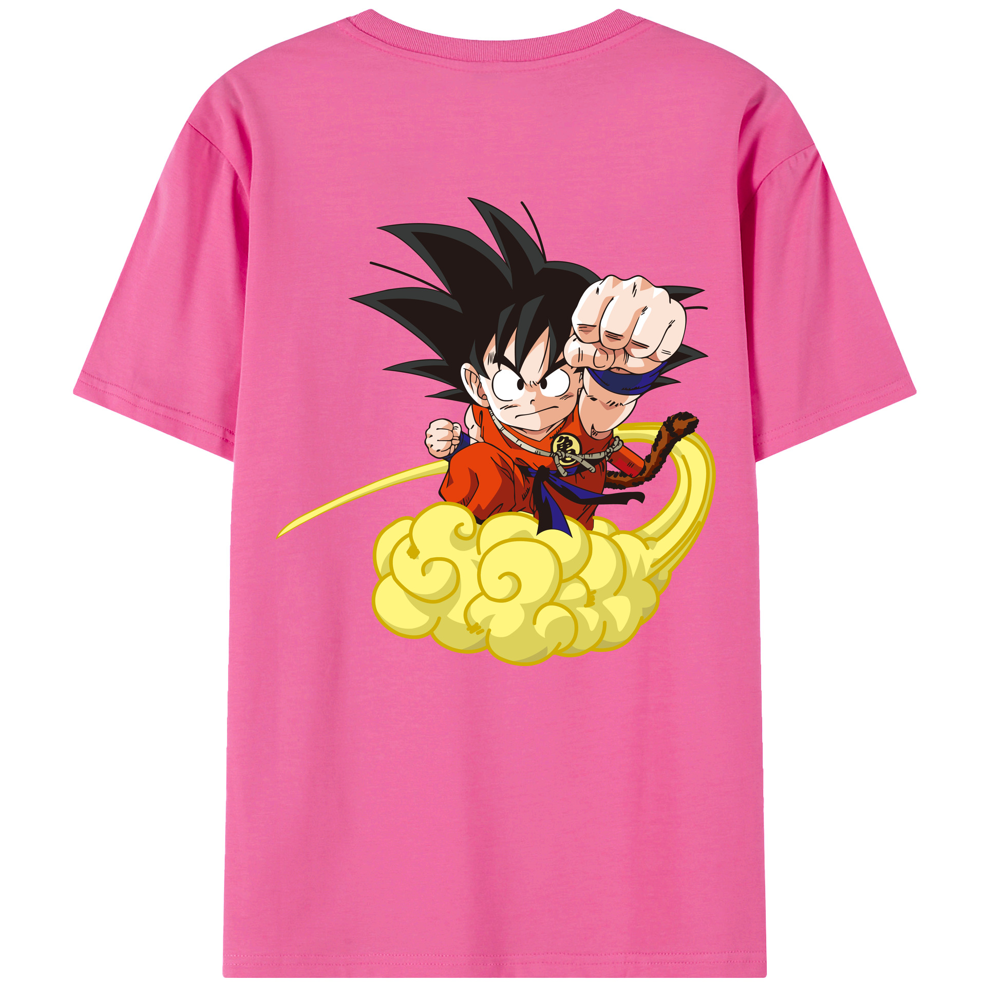 （画像用） ドラゴンボール 孫悟空（そん ごくう）Son Goku カカロット DRAGON BALL Kakarotto レディース半袖Tシャツ(バックプリント)